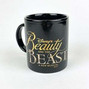 Disney's Beauty and the Beast A New Musical Gold Reflective Coffee Mug Cup